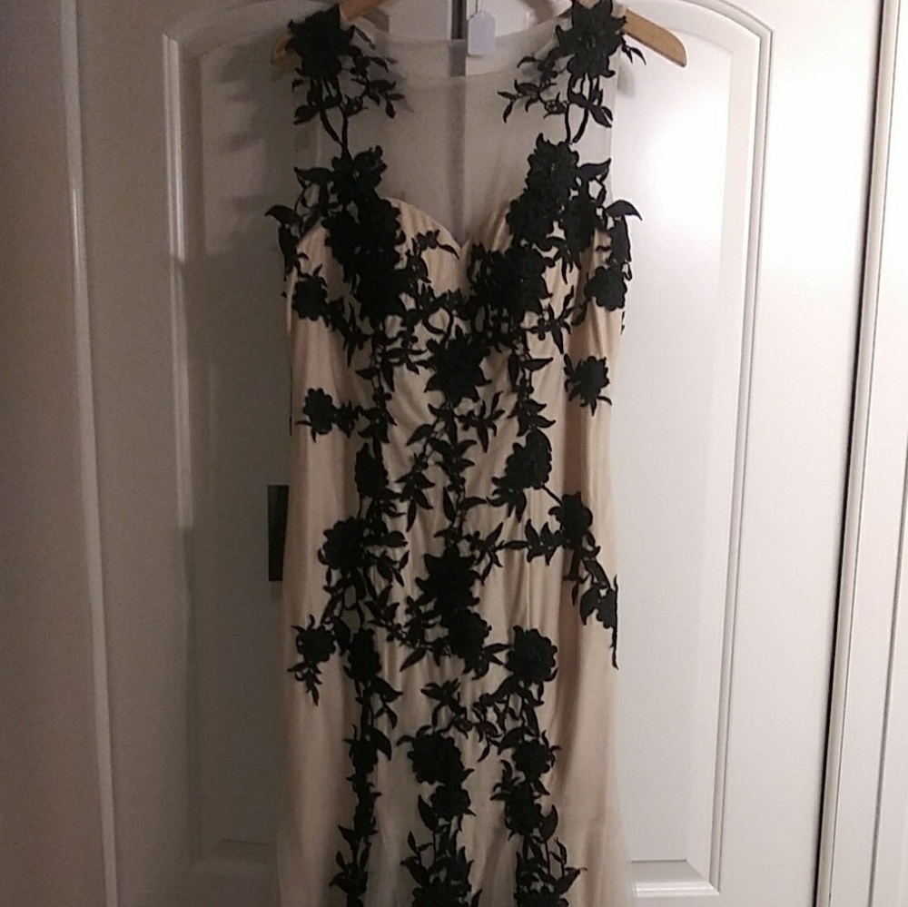 Cream & Black Prom